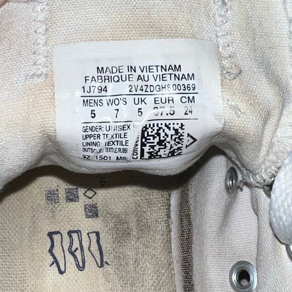 Converse Chuck Taylor All Star Sz 7W 5M Gray Canvas Low Top Shoes Sneaker Unisex - Picture 7 of 14